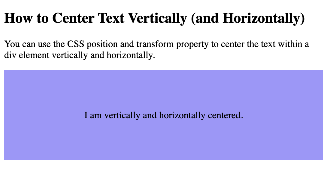 How To Center Text In CSS